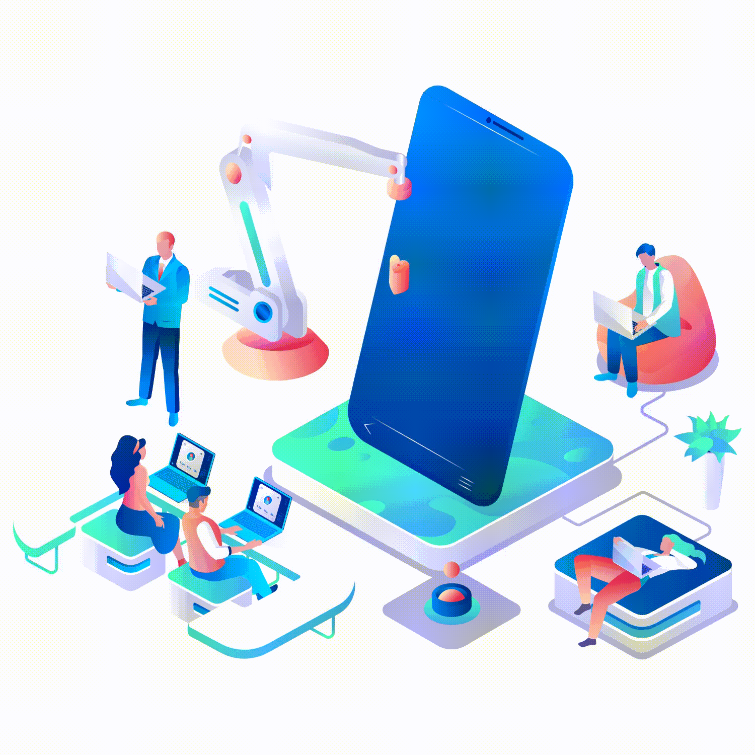 App development illustration